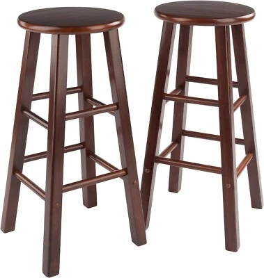 Winsome Wood Element Bar Stools, 2-Pc Set, Walnut - Image 1 of 4