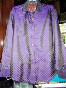 Robert Graham Loch Lomond Limited Edition Lila Langarmshirt Größe M - Bild 1 von 10