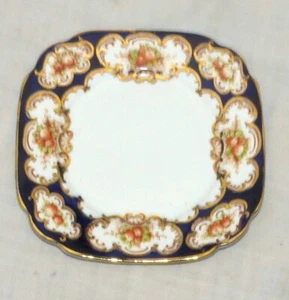 Plato de pan cuadrado de 6 pulgadas Royal Albert Heirloom Crown China - Imagen 1 de 3