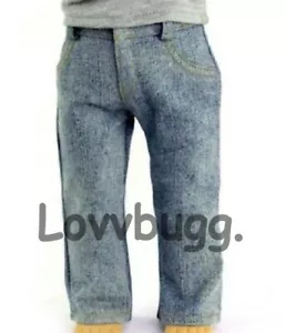 Denim Jeans Säure waschen für 18" American Girl Junge Logan Puppe Kleidung KOSTENLOSER VERSAND ZUSATZ - Bild 1 von 12