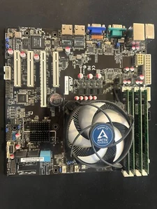 Motherboard/Servermotherboard ASUS P9D-MV inkl. Prozessor CORE i5-4570+16GB RAM - Bild 1 von 3