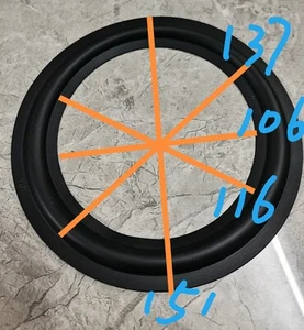 2 piezas 6" bocina goma 137A envolvente altavoz de graves 106mm 116mm 137mm 151mm - Imagen 1 de 1