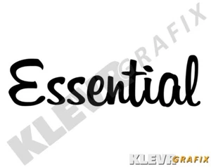 "Essential" Scripty Funny Vinyl Decal Social Distancing Sticker Quarantine - Picture 1 of 1
