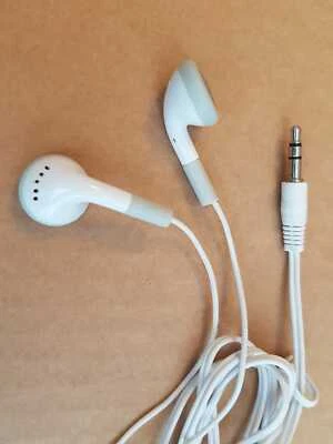 White & Grey In Ear Earphone Headphone 3.5mm Jack  - GREAT SOUND - Image 1 of 2