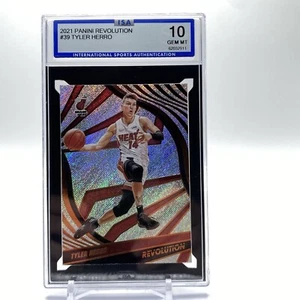 2021 -22 Panini Revolution TYLER HERRO #39 Miami Heat ISA 10 Gem Mint NBA - Picture 1 of 2