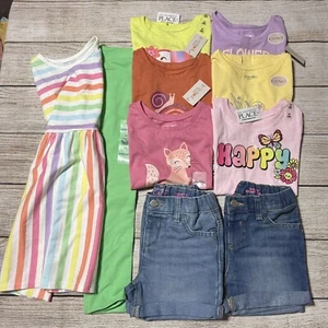 Toddler Girl Size 4T Lot Of Clothes. NWT! 10 Pieces For Spring/Summer. Colorful - Picture 1 of 20