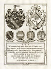 Antique Print-VAN HOVE-NOBLE FAMILIES-COAT OF ARMS-Le Roy-1678