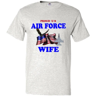Camiseta Manga Corta Familia Fuerzas Armadas "Proud U.S. Air ForceWife" (FWIF) Foto 1 de 4