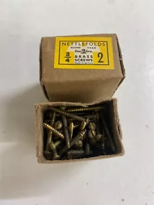 Kasten Messing Rundschrauben 3/4" x 2 Brennnesselfalten GKN Schlitzkopf volle Box 144 - Bild 1 von 24