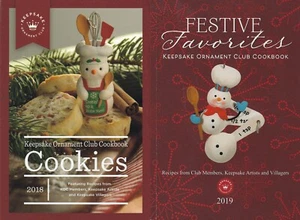KEEPSAKE ORNAMENT CLUB COOKBOOK 2018 COOKIES - 2019 TWO BOOKS ONE PRICE! - Picture 1 of 3