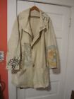 VINTAGE FEED/FLOUR SACK HANDMADE COAT WITH PEWTER BUTTONS