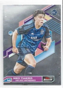 Niko Tsakiris San Jose Earthquakes 2023 Topps Finest MLS Rookie #45 - Picture 1 of 1