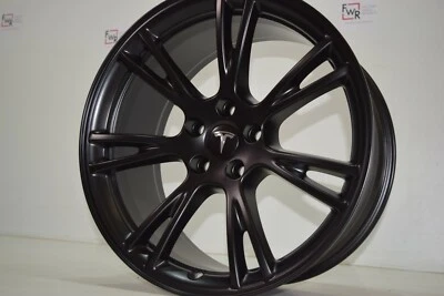 19 inch  Tesla Model Y 19" Gemini Wheel RIM Satin BLACK Factory OEM 96958 - Image 1 of 4