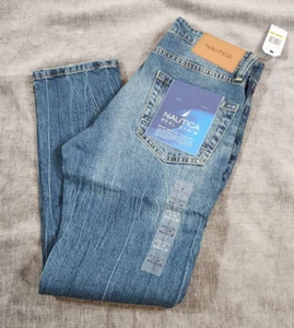 Nautica Men's Athletic Slim Stretch Denim 30W 30L Blue NWT - Picture 1 of 8
