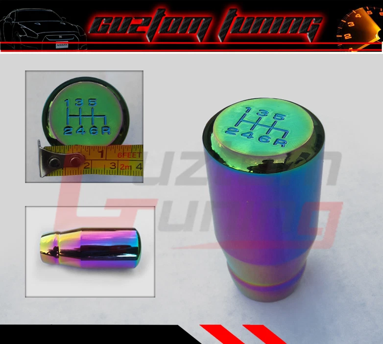 PARA SUBARU IMPREZA WRX STI LONG DRIFT AGARRE COMPLETO 6 VELOCIDADES NEO CROMO PERILLA DE CAMBIO Foto 1 de 1