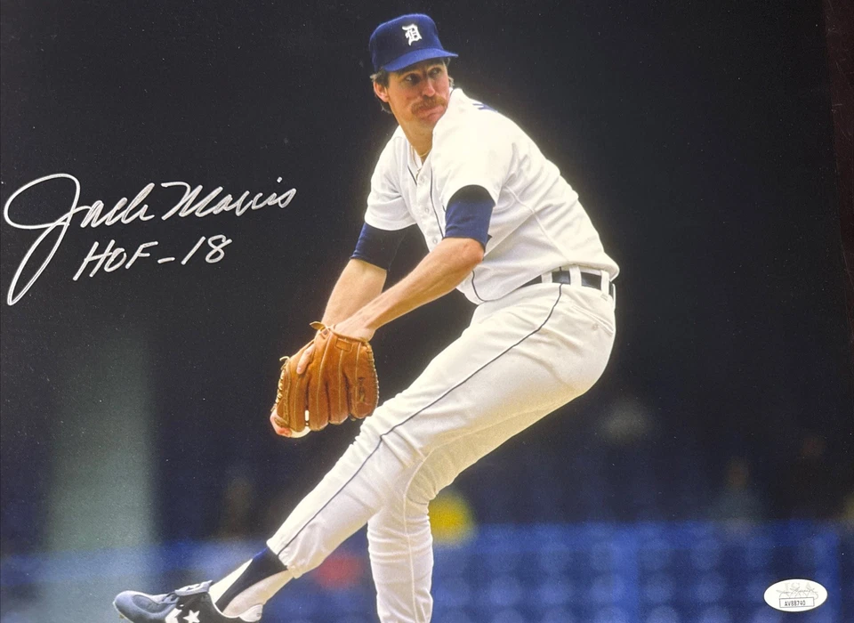 JACK MORRIS SIGNED AUTOGRAPHED 11x14 PHOTO HOF DETROIT TIGERS LEGEND JSA COA - Image 1 of 4