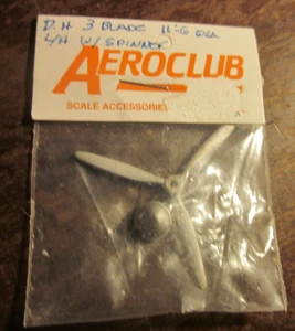 Aeroclub 1:72 D.H. 3 Blade Prop L/H 11-6" mit Spinner Neu/USA - Bild 1 von 1