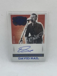 2014 Panini Country Music Signatures Blue DAVID NAIL 163/199 Autograph - Picture 1 of 3