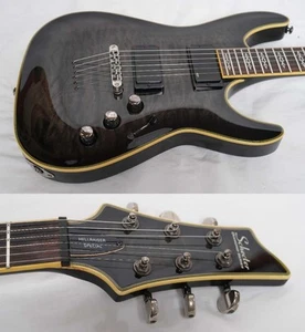 Electric Guitar Schecter Hellraiser Special C-1 Black 2011 Korea W11050102 - Picture 1 of 10