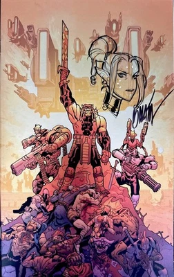 BATTLE BEAST #4 BALAM FOIL VARIANT W/REMARQUE (4) AND SIGNED BY BALAM W/COA - Image 1 of 3