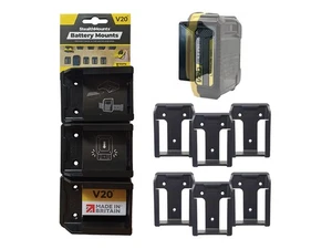 StealthMounts Black Battery Mounts  for Stanley V20 - Picture 1 of 4