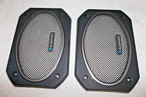 Vintage Blaupunkt Oldschool Blue Magic Autoradio Lautsprecher Grill Set 4 x 6" - Bild 1 von 4