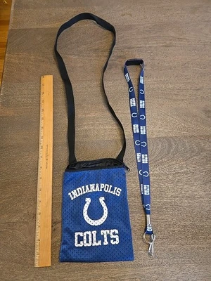NFL Indianapolis Colts Mesh Handbag And Lanyard See All Pics And Description  - Image 1 of 4