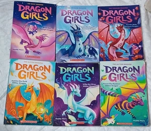 Lot of 6 Dragon Girls Paperback Books Maddy Mara Vols  1,2,3,4,5,7 FREE Shipping - Imagen 1 de 3