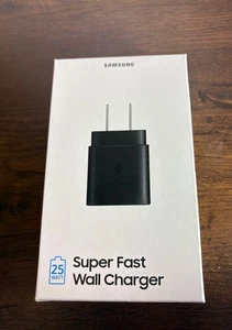 Cargador de pared súper rápido Samsung 25W adaptador de corriente USB-C EP-TA800 - negro - Imagen 1 de 3