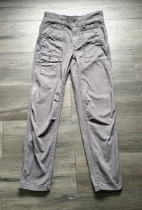 Pantalones grises Anthropologie The Wanderer para mujer con bolsillos de pierna recta talla 25 - Imagen 1 de 10