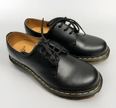 New Doc Dr Martens 1461 Smooth Leather Lace Up Oxford Shoes Black Women 8 - Image 1 of 4