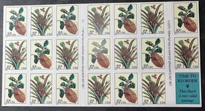# 3126-27 3127a Merian Botanical Prints 32¢ stamps pane 20 Women Artists 1997 - Image 1 of 3