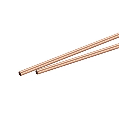 Copper Round Tube 3.5mm OD 0.25mm Wall Thickness 200mm Length Pipe Tubing 2 Pcs - Image 1 of 4
