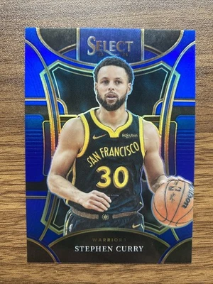 2023-24 Panini Select Mezzanine Blue Prizm #345 Stephen Curry Warriors - Image 1 of 2