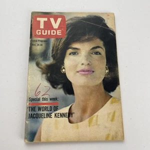 TV Guide Jacqueline Kennedy PARLIAMENT AD No Label 11/24/1962 - Imagen 1 de 7