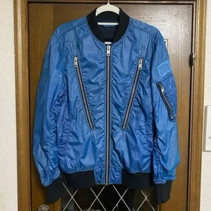 Diesel Nylon MA-1 Bomber Jacket S Metallic Fade Mesh Lining - Picture 1 of 8