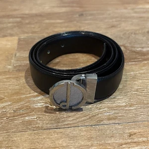 Cinturón Dunhill Cuero Negro 40 Pulgadas/100 cm Longitud Total, Para Cintura 32-34 Pulgadas - Imagen 1 de 7