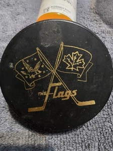 Port Huron Flags IHL hockey Puck Used - Picture 1 of 2