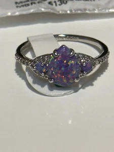 BOMB PARTY " Sweet As Sugar" RBP6576,SIZE 8, Purple Fire, Rhodium - Picture 1 of 2