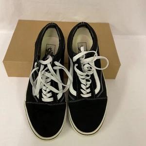 Vans Old Skool Negro Hombre 9/Mujer 10.5 Usado en Excelente Condición - Imagen 1 de 8