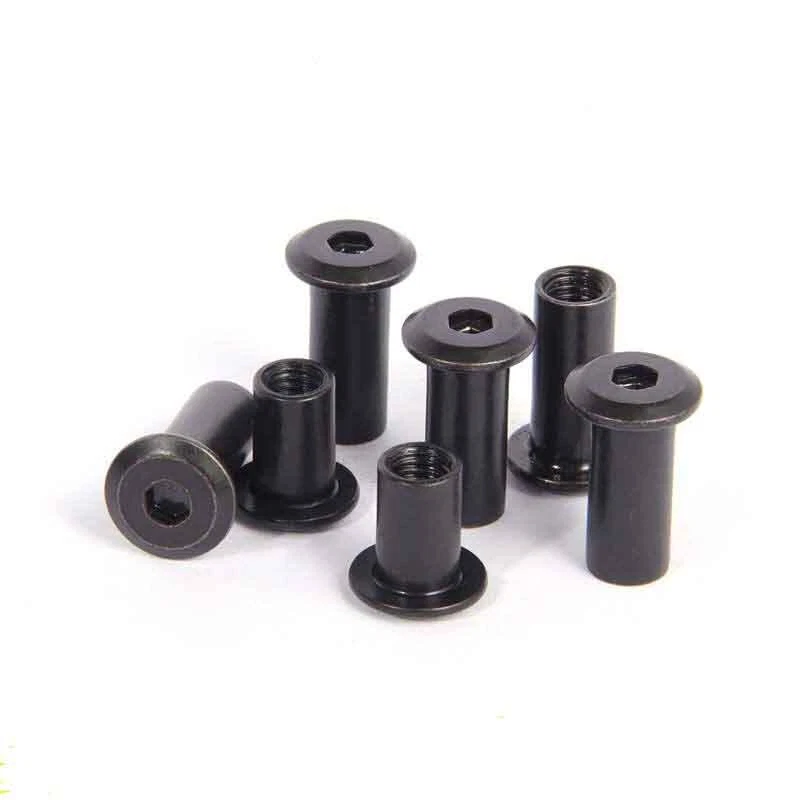18pcs M4 furniture nuts allen muff locking connection nut inner thread sleeve BK - Image 1 of 1