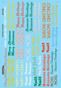 MicroScale 871118 Decal H0 - Christmas Season Greetings (87-1118) - Picture 1 of 2