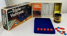 1978 Triple Yahtzee Game by E.S. Lowe Complete in Very Good Cond FREE SHIP