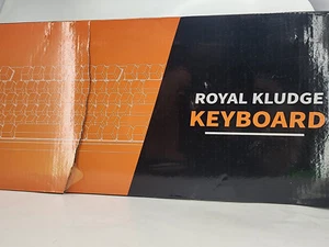 TECLADO RK ROYAL KLUDGE RK87 MARRÓN INTERRUPTOR TECLADO COLOR BLANCO RGB RETROILUMINACIÓN - Imagen 1 de 7