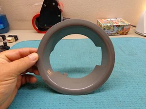 MINI COOPER 19 20 21 22 THUNDER GRAY FUEL GAS FILLER DOOR COVER CAP TRIM RING - Picture 1 of 6