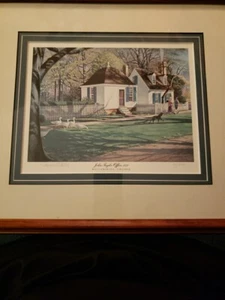Litografía Don Whitlatch de John Taylor Office 1752, Williamsburg VIirgina - Imagen 1 de 8