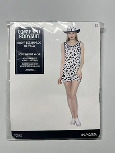 Spirit Halloween Women's Cow Print One Piece Bodysuit Adult Size L/XL (10-16) - Picture 1 of 2