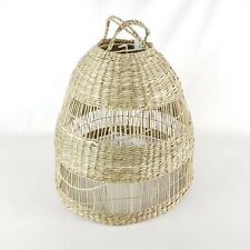 Ikea Torared Pendant Basket Lamp Shade Seagrass/Handmade 14"  New