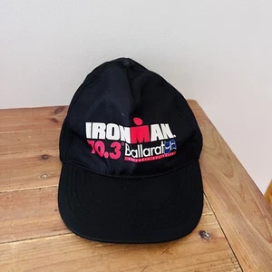 Vintage Iron Man Cap 70.3 Ballarat Victoria Australia Black Promotional Hat - Picture 1 of 19