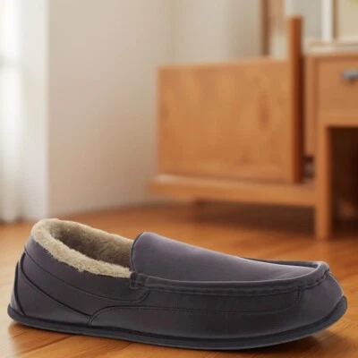 Олень олени олени мужской закрученный помещении открытый уютный мокасины тапочки темно-коричневый размер 8 М новый в коробке - Изображение 1 из 2